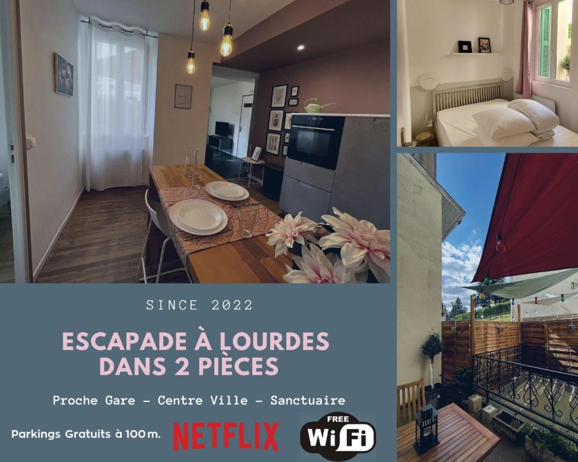 Escapade A Lourdes Dans Beau T2 Avec Terrasse - Proche Gare Et Centre Ville Buitenkant foto